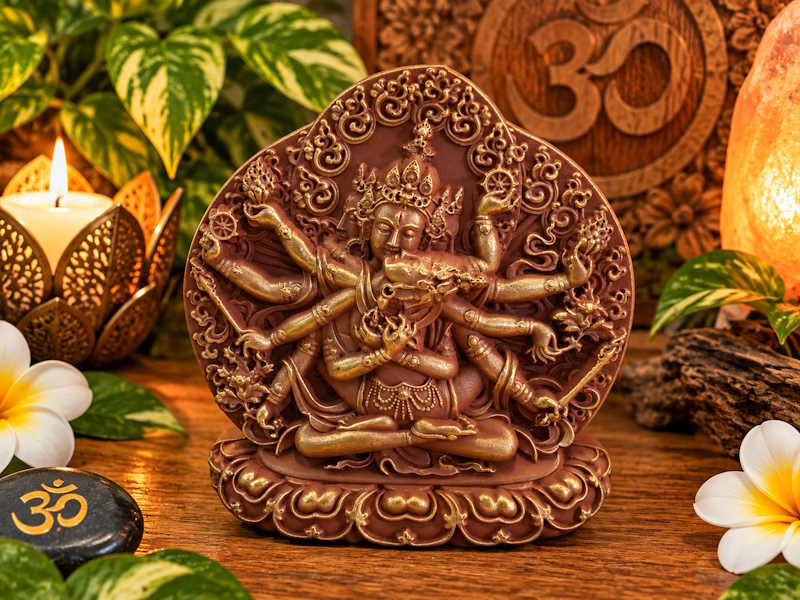 Buda Samantabhadra en unión yab yum